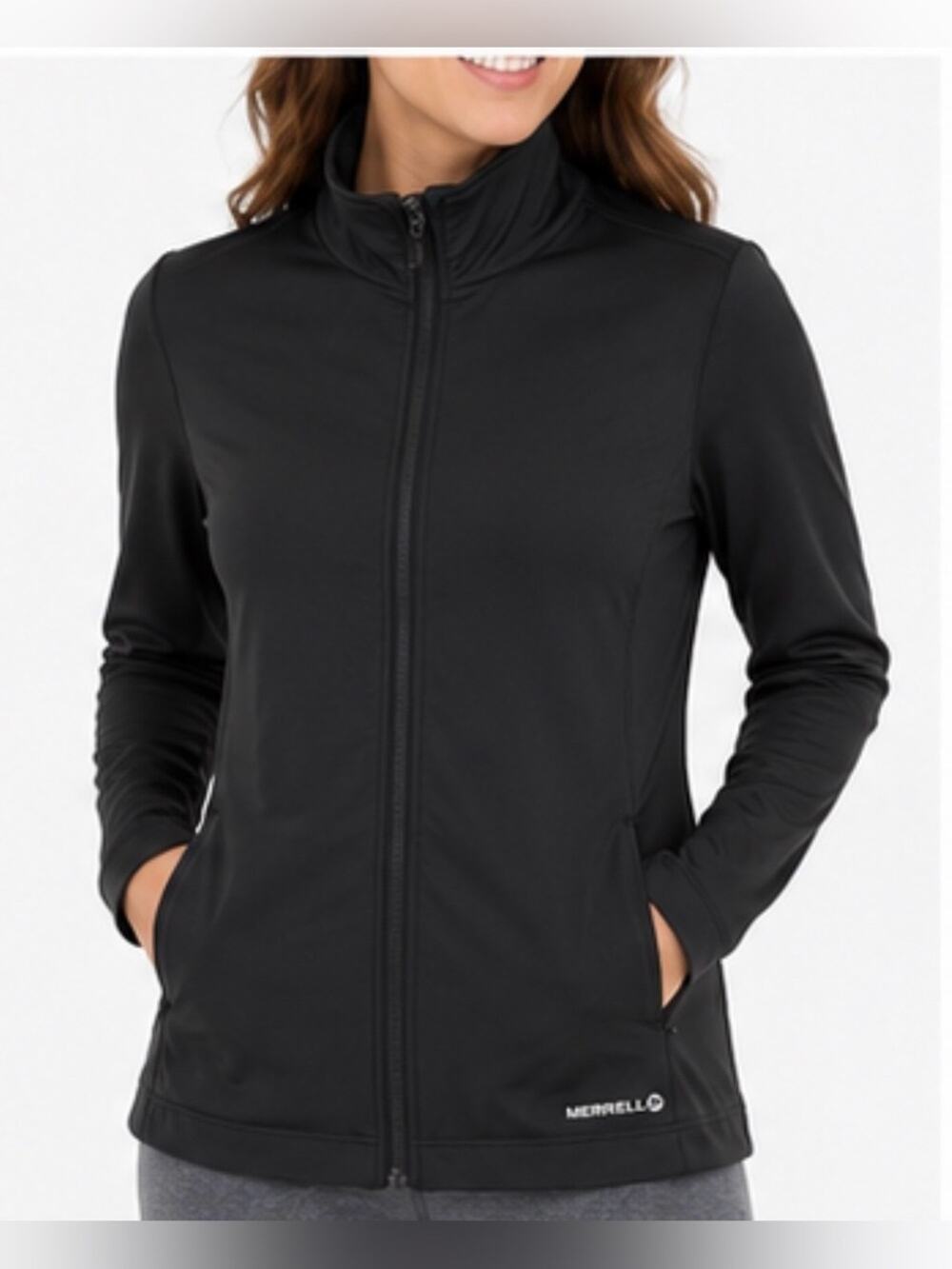Merrell Opti-Wick Black Full Zip Athletic Jacket Women’s Large